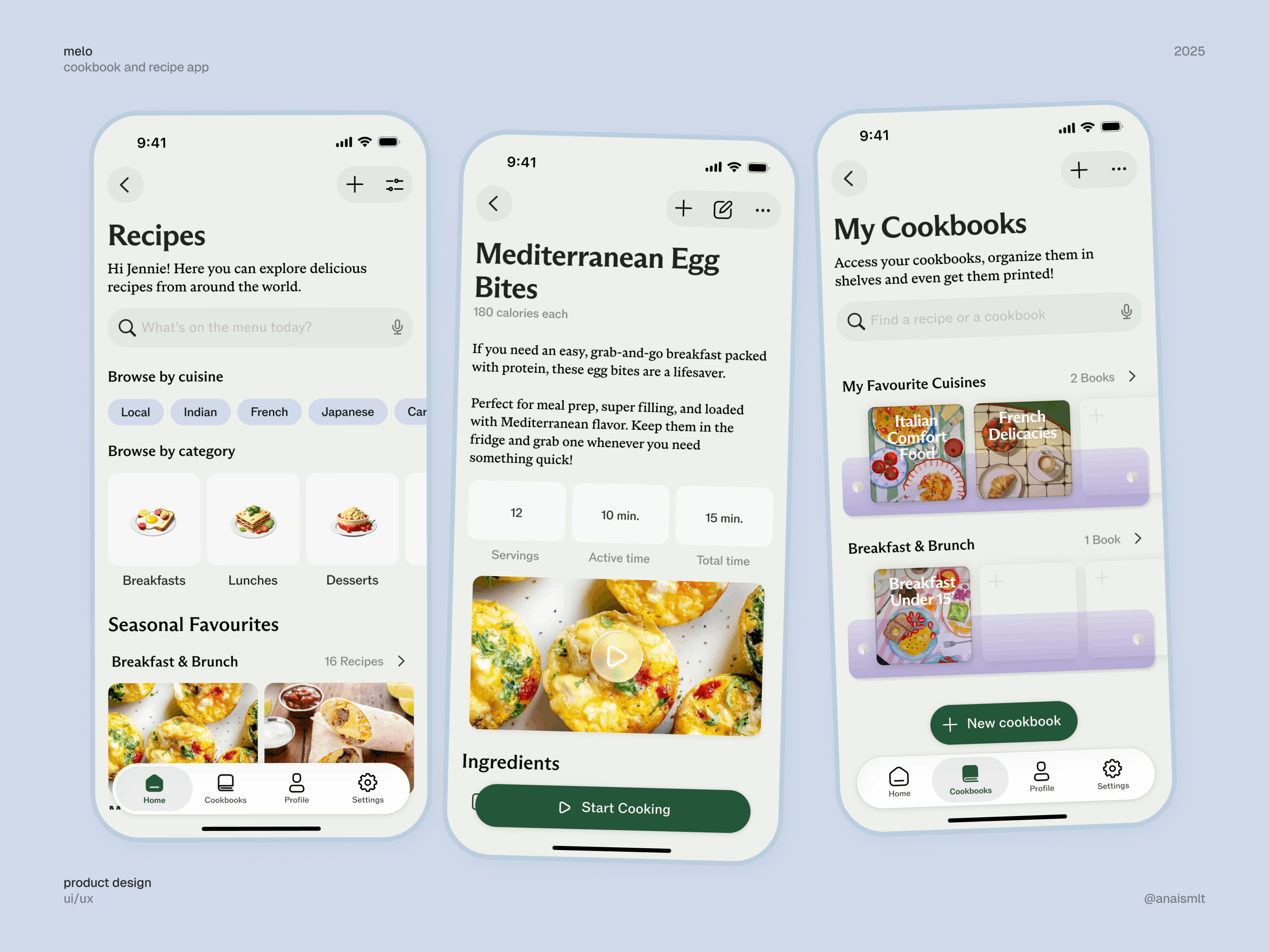 Cookbook App Concept - Product Design app branding challenge concept cookbook food graphic design illustration ios library personal project product product design recipe ui uiux design ux