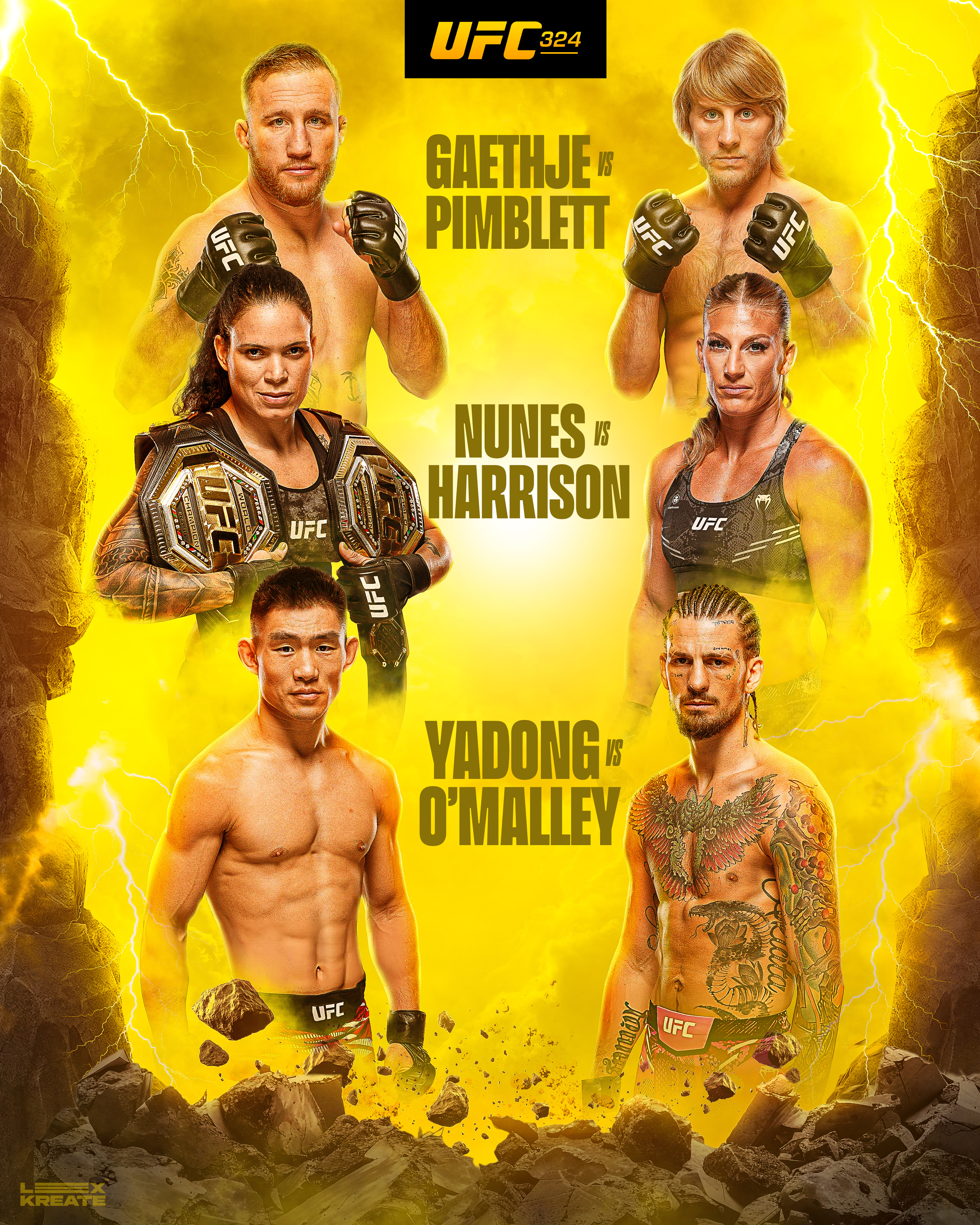 UFC 324 Poster Design amanda nunes boxing boxing poster fight poster fight poster design fighting mma omally ufc pimblett ufc ufc ufc 324 poster design ufc poster yadong ufc