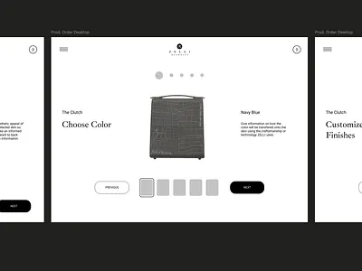 Configurator Initial Concept User Flow prototype ui ux