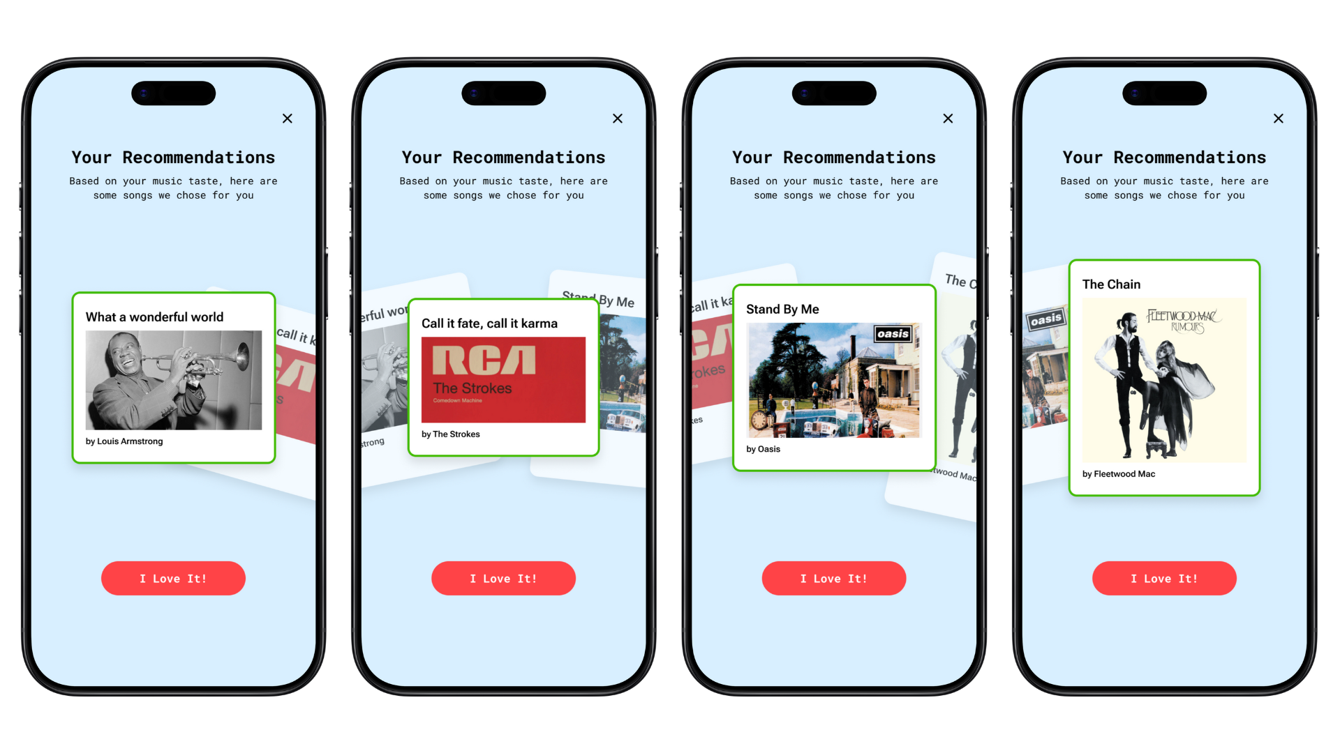 Personalized Music Explorer animation figma prototype smart animate ui