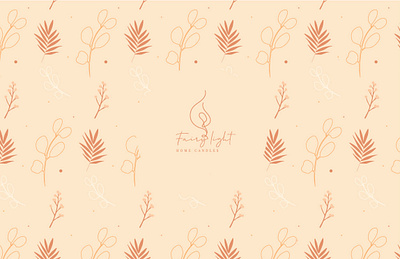 Logo, pattern design for candle company 'Fairy Light' adobe ai brand branding design graphic design illustration logo pattern pattern design vector vectorillustration