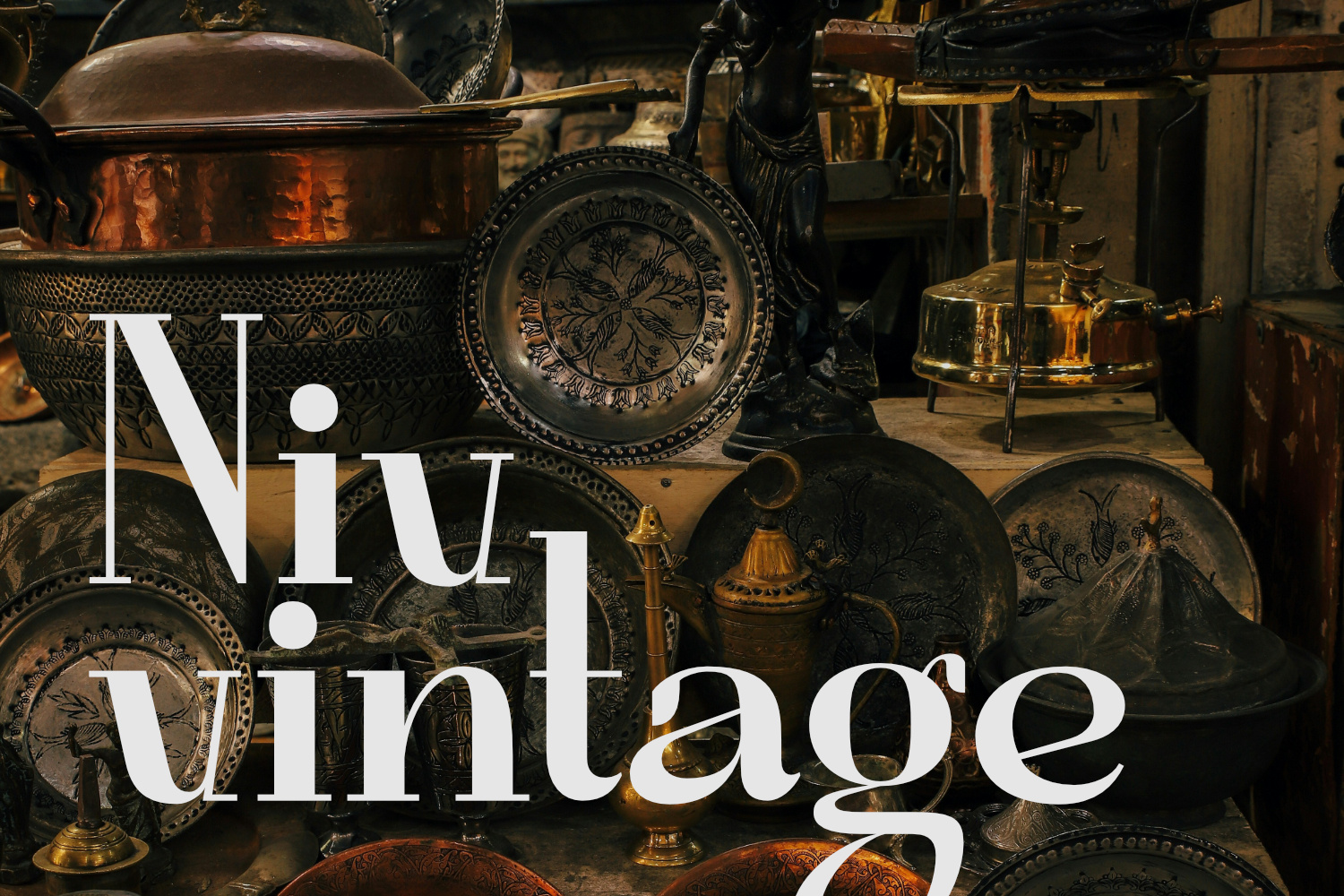 Niv Vintage antique antiques branding classic design font graphic design headline humanist logo logo font logotype magazine newspaper old style retro taxt type typeface vintage