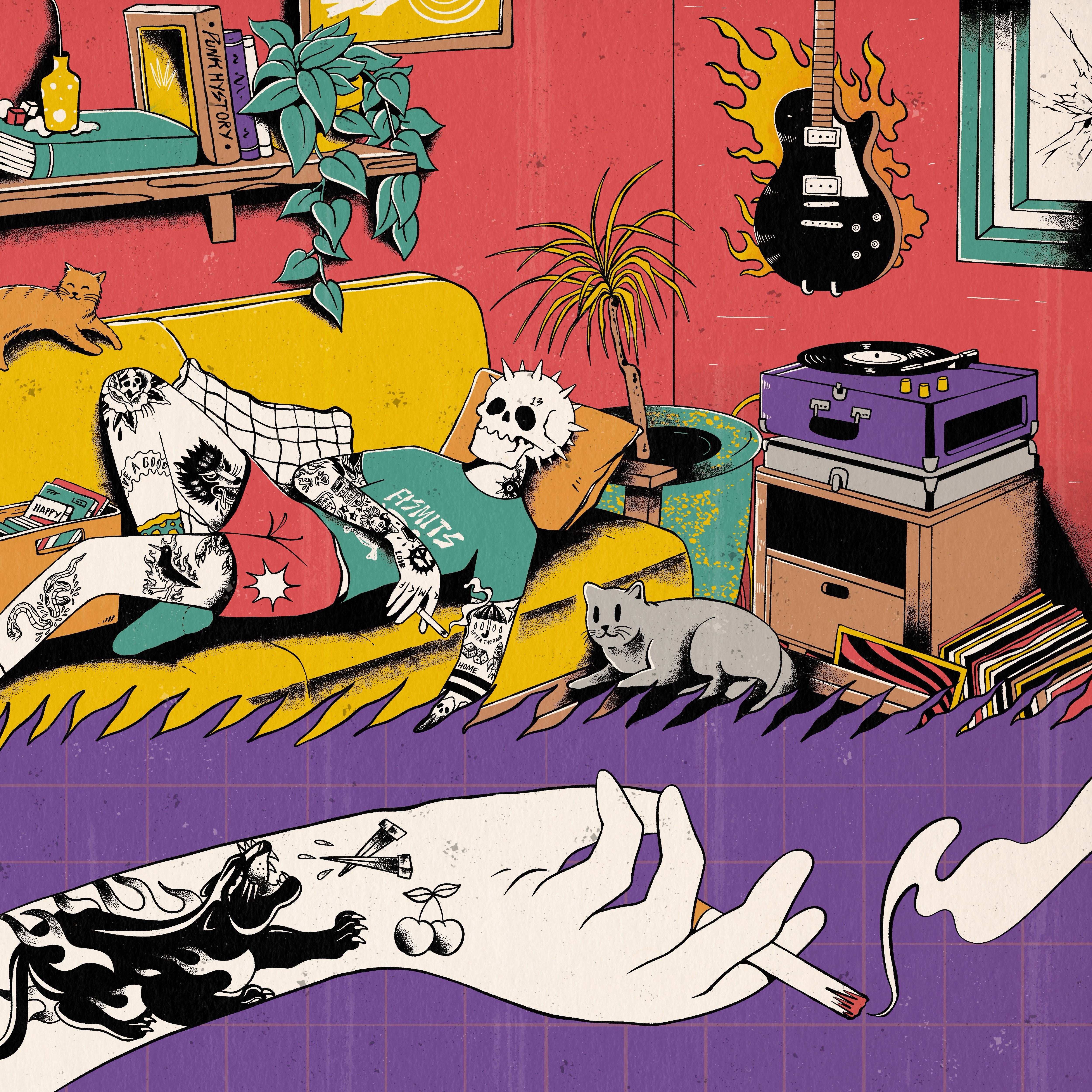 Daydream apparel brand branding clothihg illustration merchandise paradiso surrealism tees tshirt design