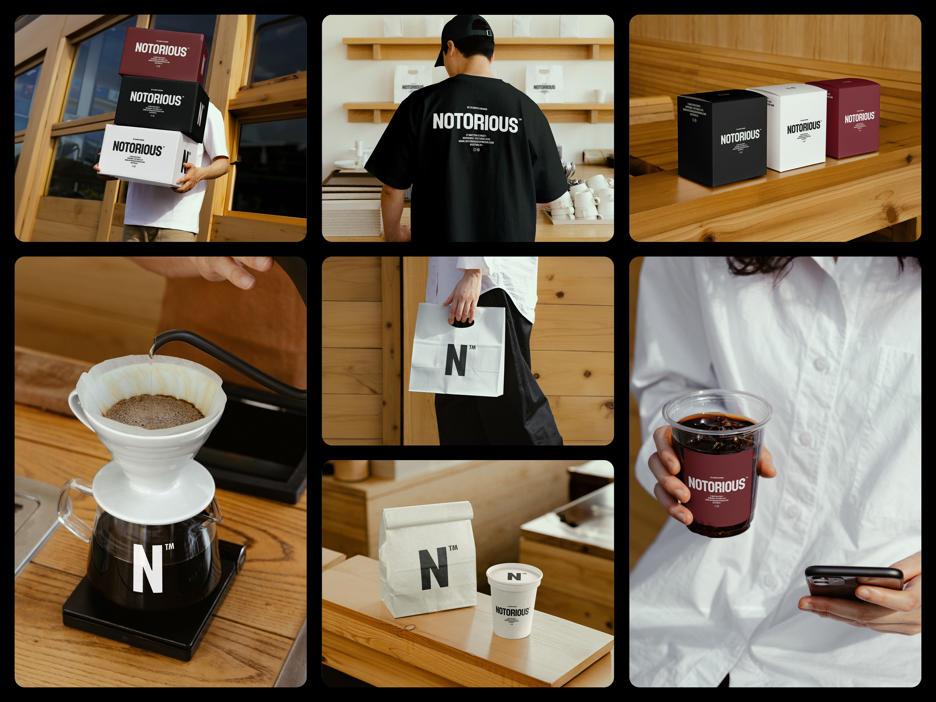 Notorious™ - Café australian cafe brand guidelines branding cafe house cafebrand café coffee shop coffeebranding dailycoffee food graphic design independentcoffee middle east coffee shop minimal minimal branding moderncafe restaurant roadside coffeeshop strong coffeeshop visualidentity