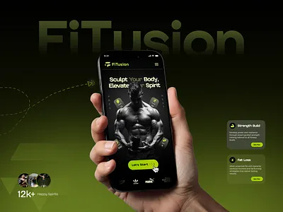 Fitness Website Design bodybuilding bodybuilding website coach app diet website figma design fitness ai website fitness assistant fitness landing page fitness website design gym website healthcare modern design web design website design weightloss workout website
