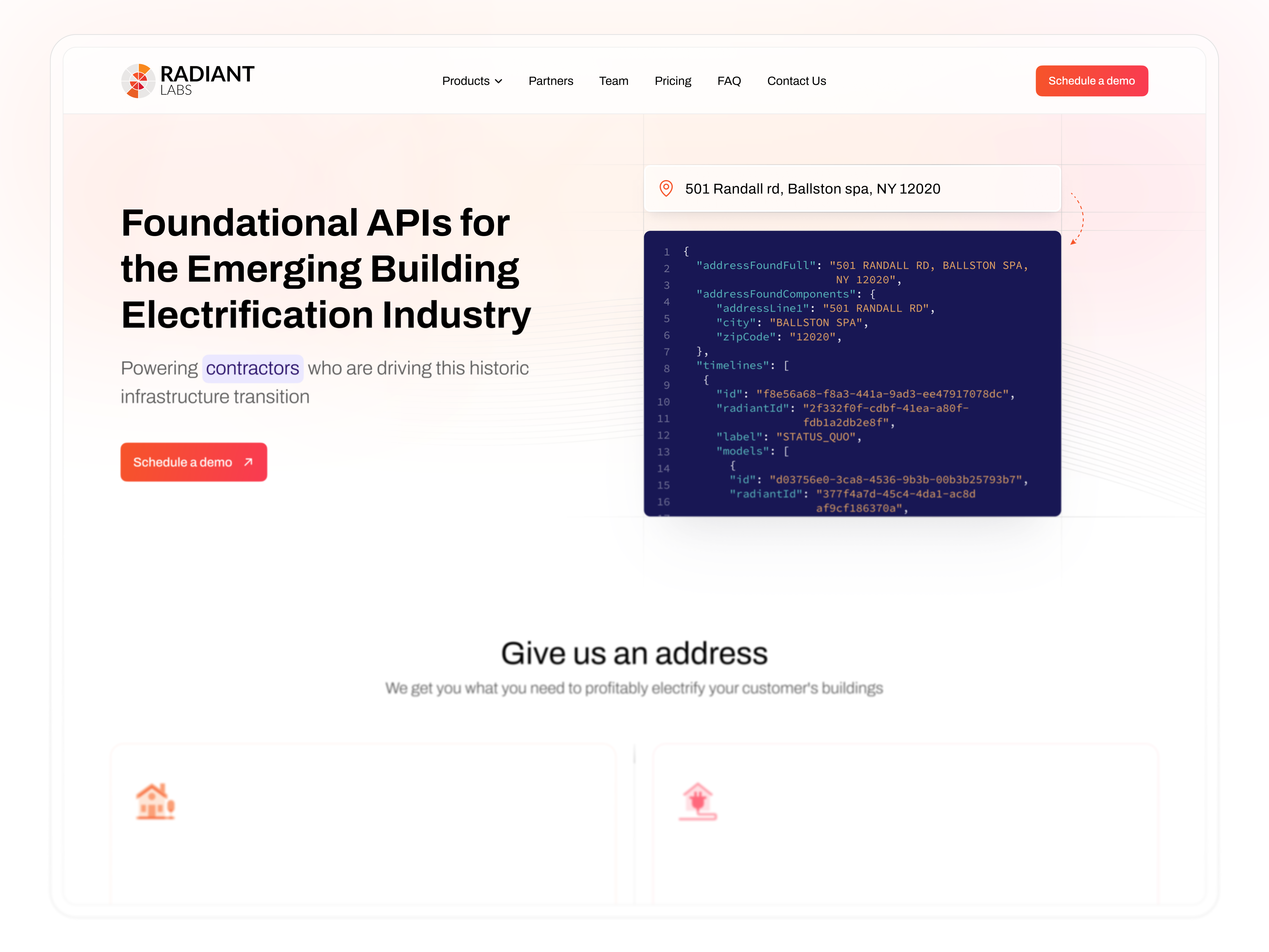 Clean B2B SaaS Website UI — Energy API Platform apidesign b2bwebdesign cleanui developerexperience electrification energytech landingpagedesign productwebsite saaswebsiteui startupwebsite techmarketing userfriendly uxdesign webui