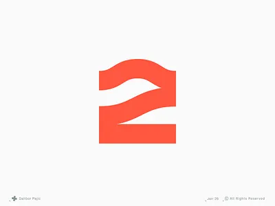 Number 2 Logo, 36 Days of Type and Branding 28/36 bold branding business clean collection design geometry graphic design icon logo mark minimal modern startup visual identity