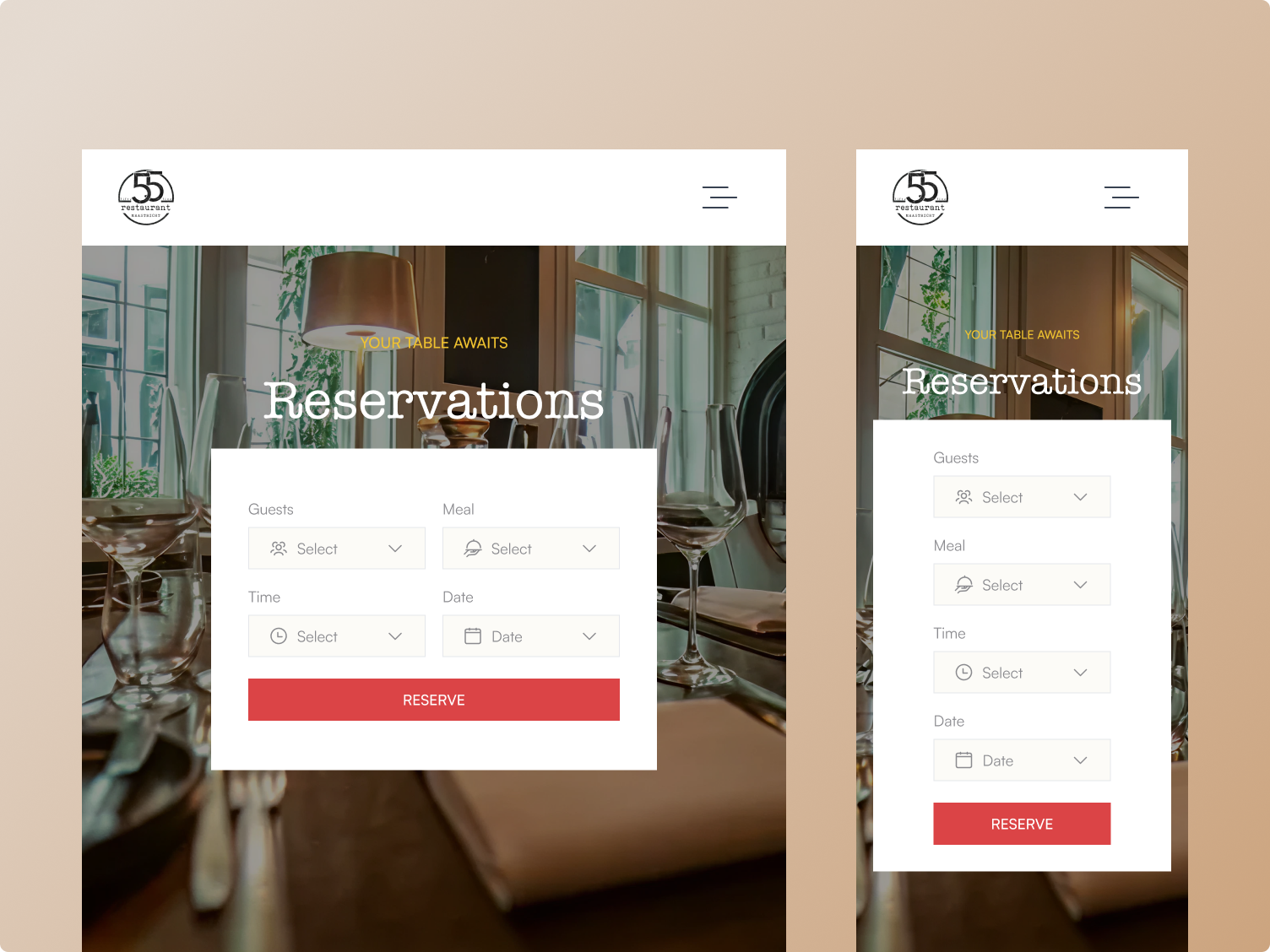 Fine Dining Restaurant Website Design by Arifuzzaman on Dribbble