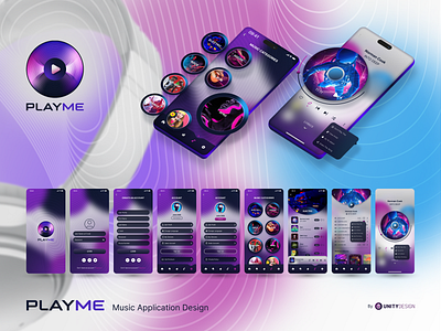 Music Application Design app design mobile music music application ui ux web design