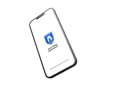 Delhi Village Maintenance animation branding logo ui