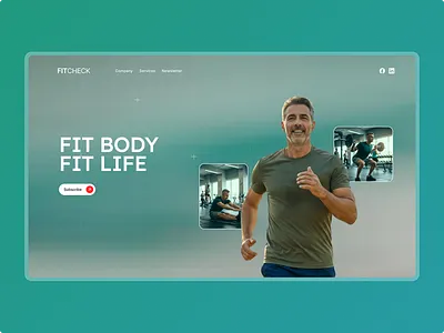 Minimal FinTech Landing Page elegant fintech fit fitness fitness website gradient landing page minimal typography ui user interface website website design wellness