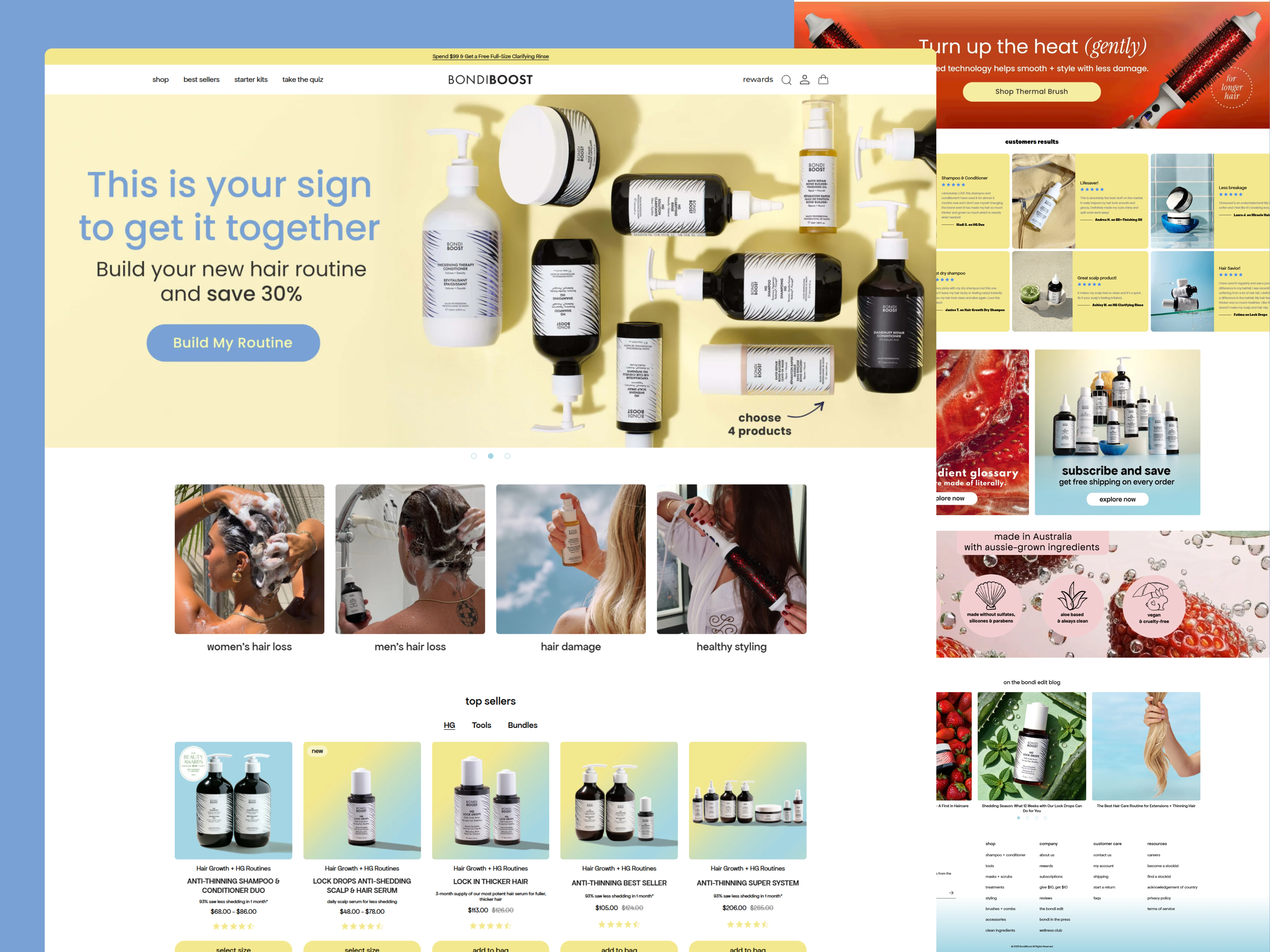 Australian Haircare & Beauty Shopify Website beautybrand design ecommercewebsite haircarebrand shopifydesign uidesign uxdesign webdesign website