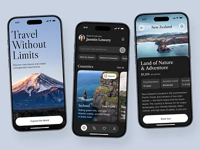 Travel Itinerary Planner Mobile App Design app design app interface application ui mobile mobile app mobile app design mobile ui modern app ui popular travel ui design ui ux