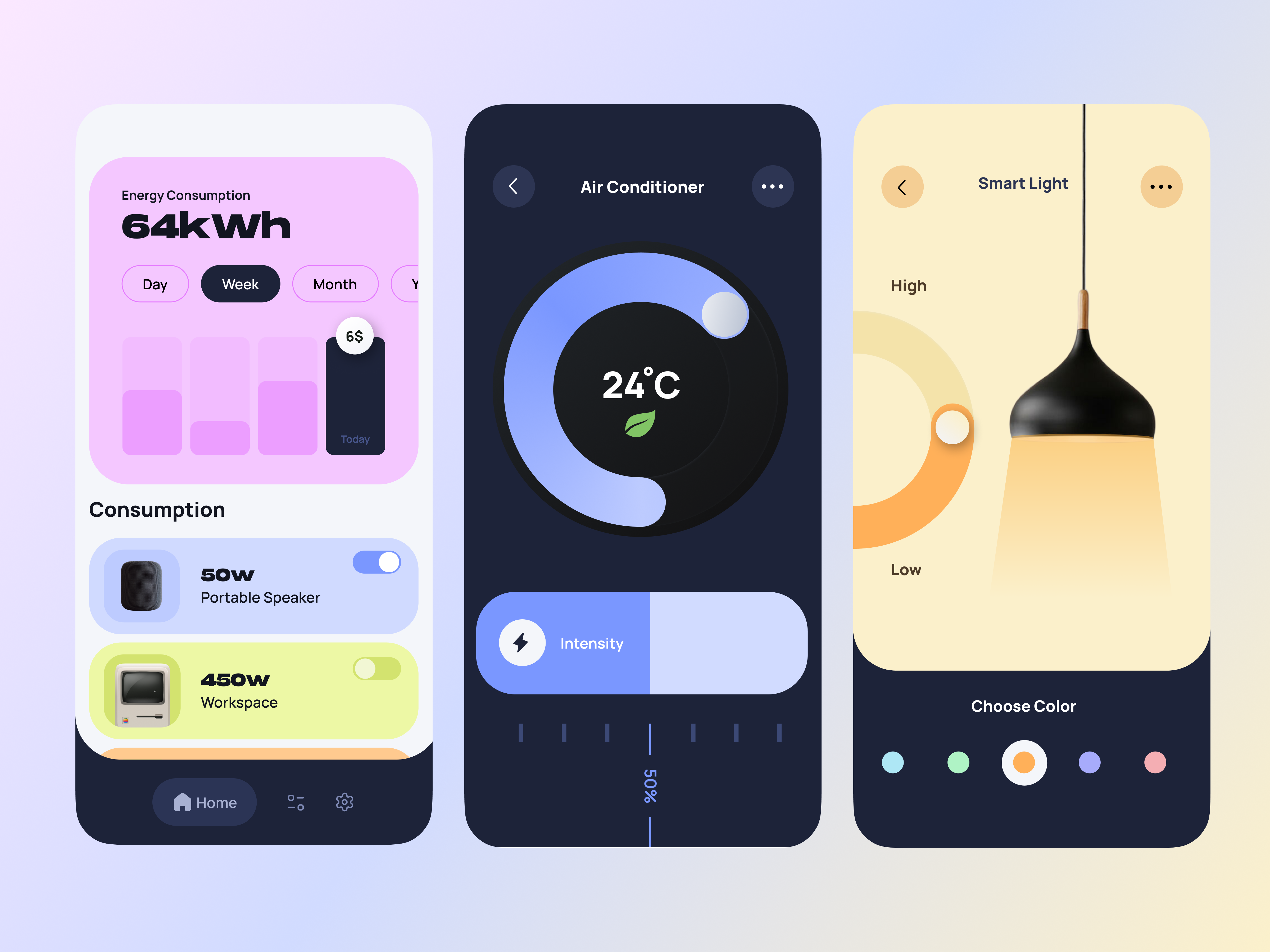 Smart Home Control - Mobile App app ui design dark mode ui dashboard ui futuristic ui home automation home control app iot app ui iot mobile app minimal app design mobile app design mobile ui inspiration modern ui design smart devices app smart home app smart home dashboard smart home ui technology app ui ux design