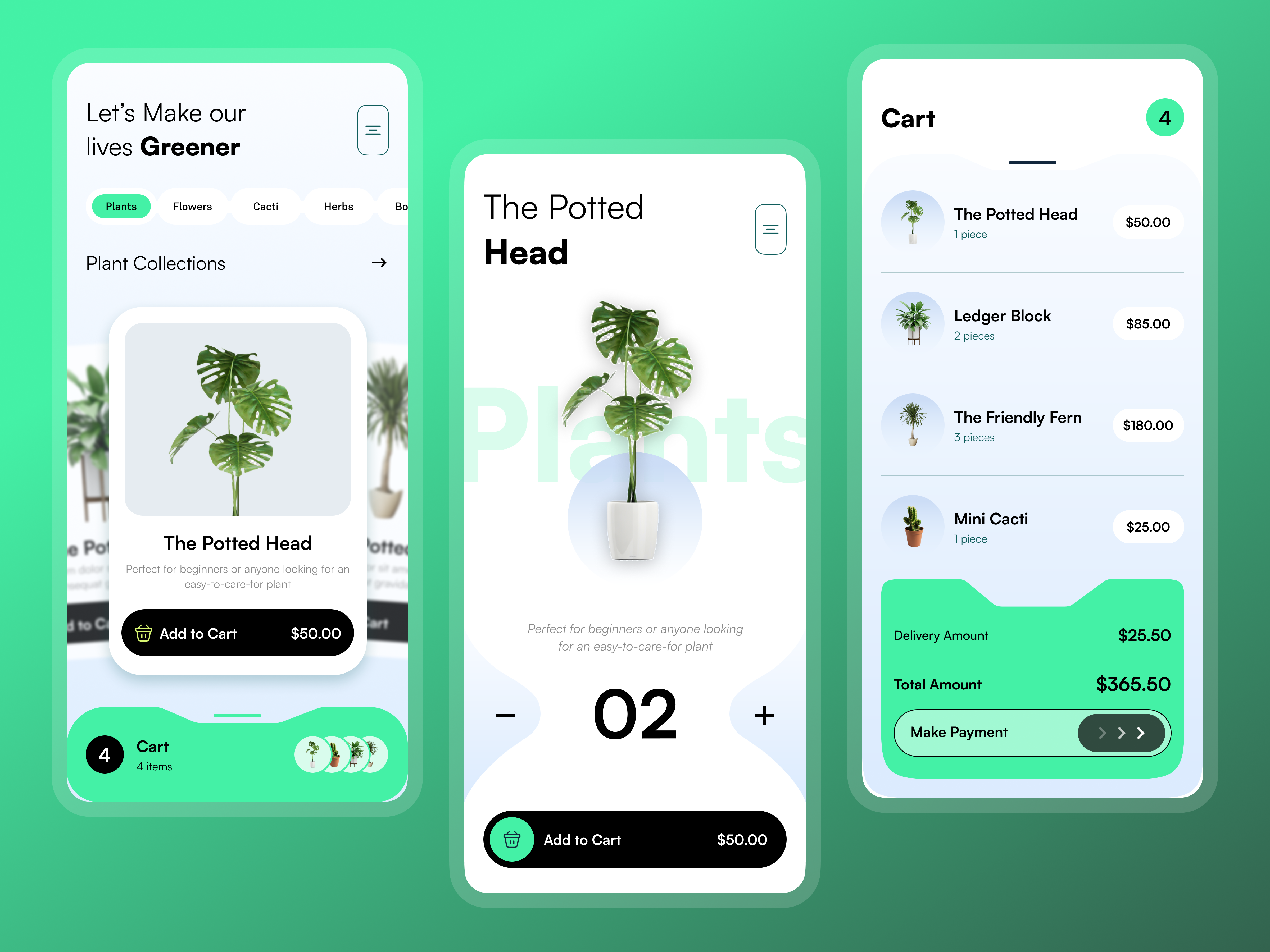 Modern Plant Shop - Mobile App clean ui design eco friendly app ecommerce app ui figma mobile app flora app green app design minimal ui mobile app ui modern app design nature app ui nursery app plant delivery app plant mobile app plant shop app plant store ui shopping app ui ui ux design ux case study
