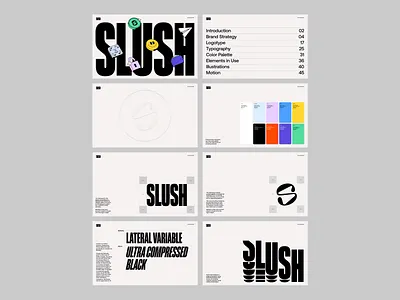 SLUSH - Brand Identity & Guidelines brand brand identity branding graphic design illustration logo typography ui web3 website