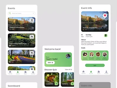 Bulist • App Design app branding case study city design event figma game gamification motion graphics nature portfolio quiz ui ui design ux ux design