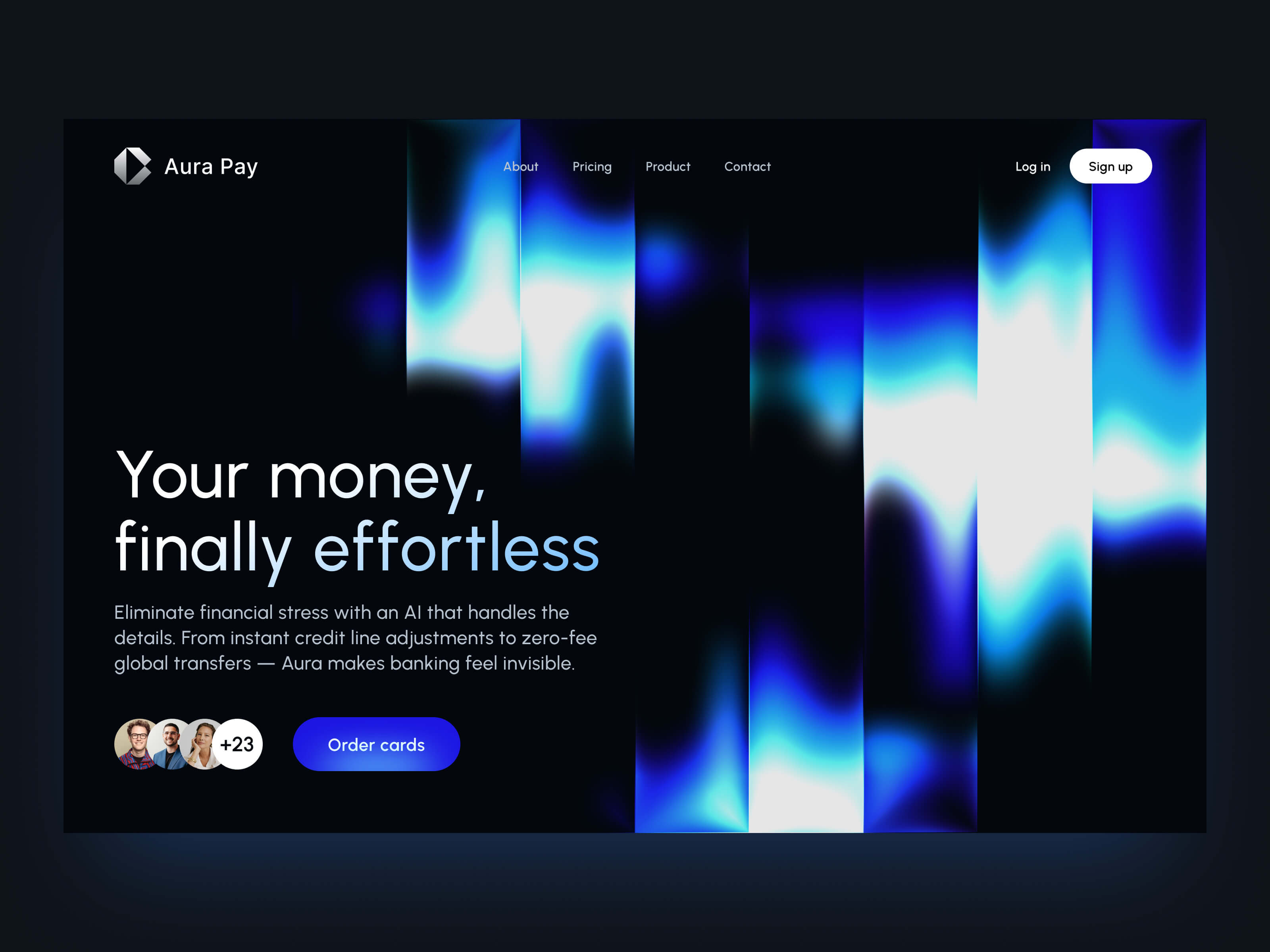 Example of Fintech | AI Banking | Banking Design | Hero Section | UIUX