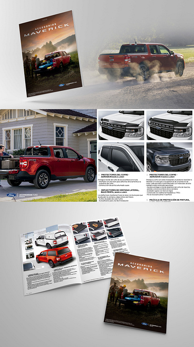 Catalogo- Ford Maverick branding graphic design