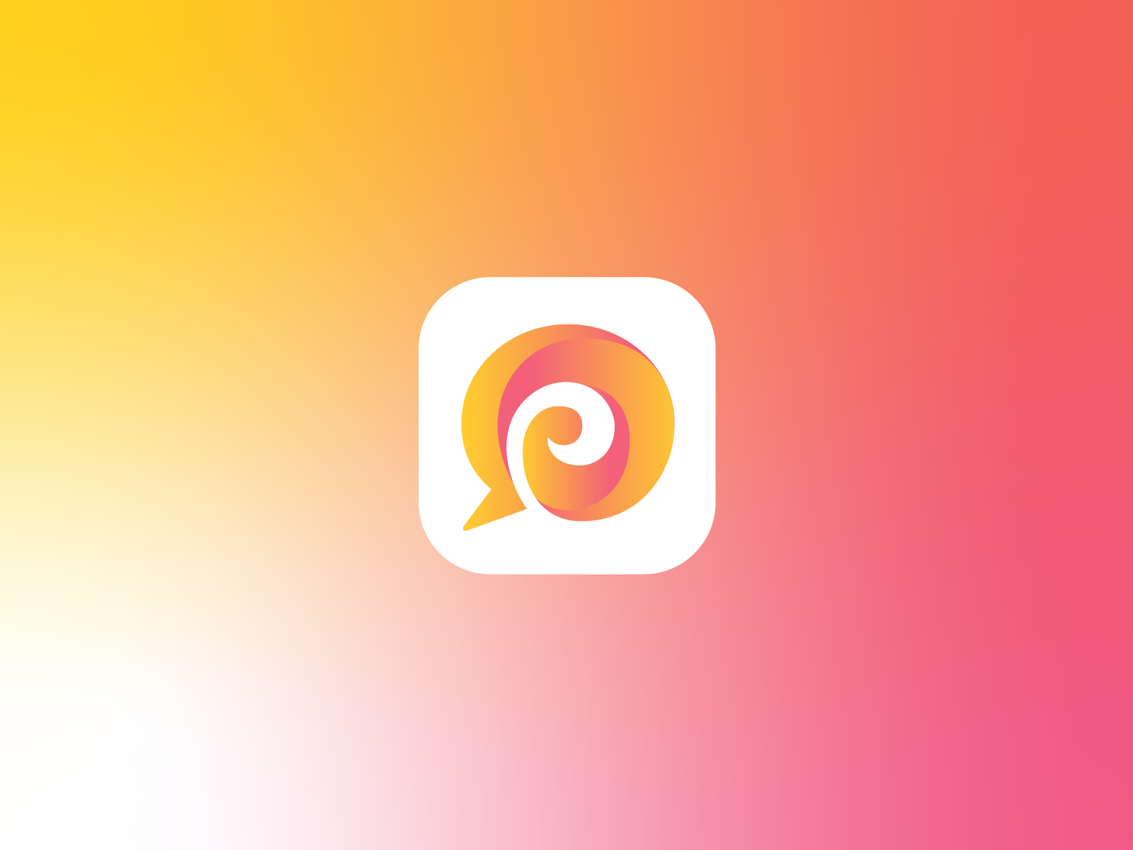 Logo Proposal 2 for Language Learning App (Unused for Sale) ai app icon branding chat foreign gradient graphic design help logo loop mihai dolganiuc design modern negative space speak symbol talk tech translate