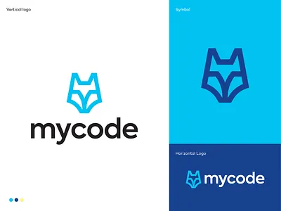 Mycode Logo Design animal branding business code collaboration concept leadership logo logodesign logodesigner management mark mycode process saas software strategy symbol wolf y