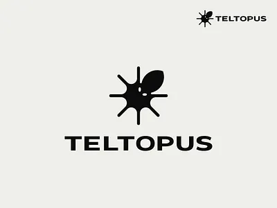 Teltopus animal creature geometric icon logo nature octo octopus serevice telephone
