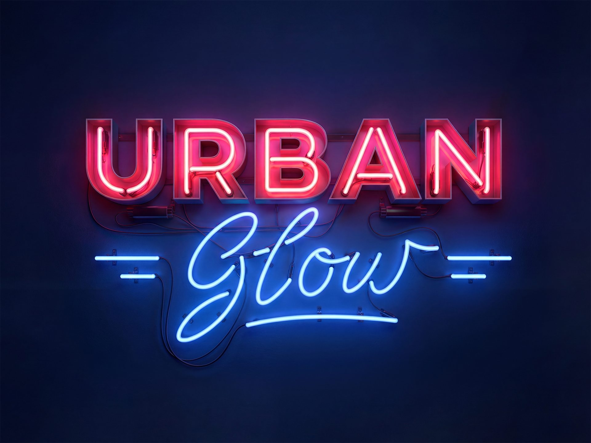 Urban Glow Game Logo Design 3d logo 3d logo design branding casual casual logo casual logo design casual logo game design city design game game design game logo design graphic design illustration illustration logo illustration logo design light logo neon tipography