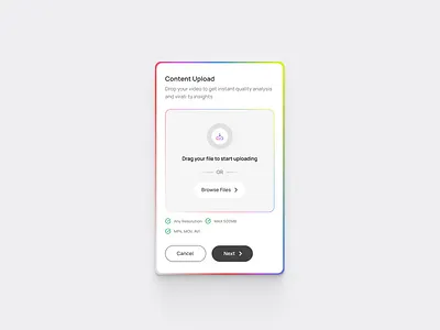 Content-upload #01 app dashboard design saas ui ux