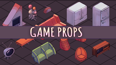 Casual Game Props 2d assets 2d game 2d props casual game design