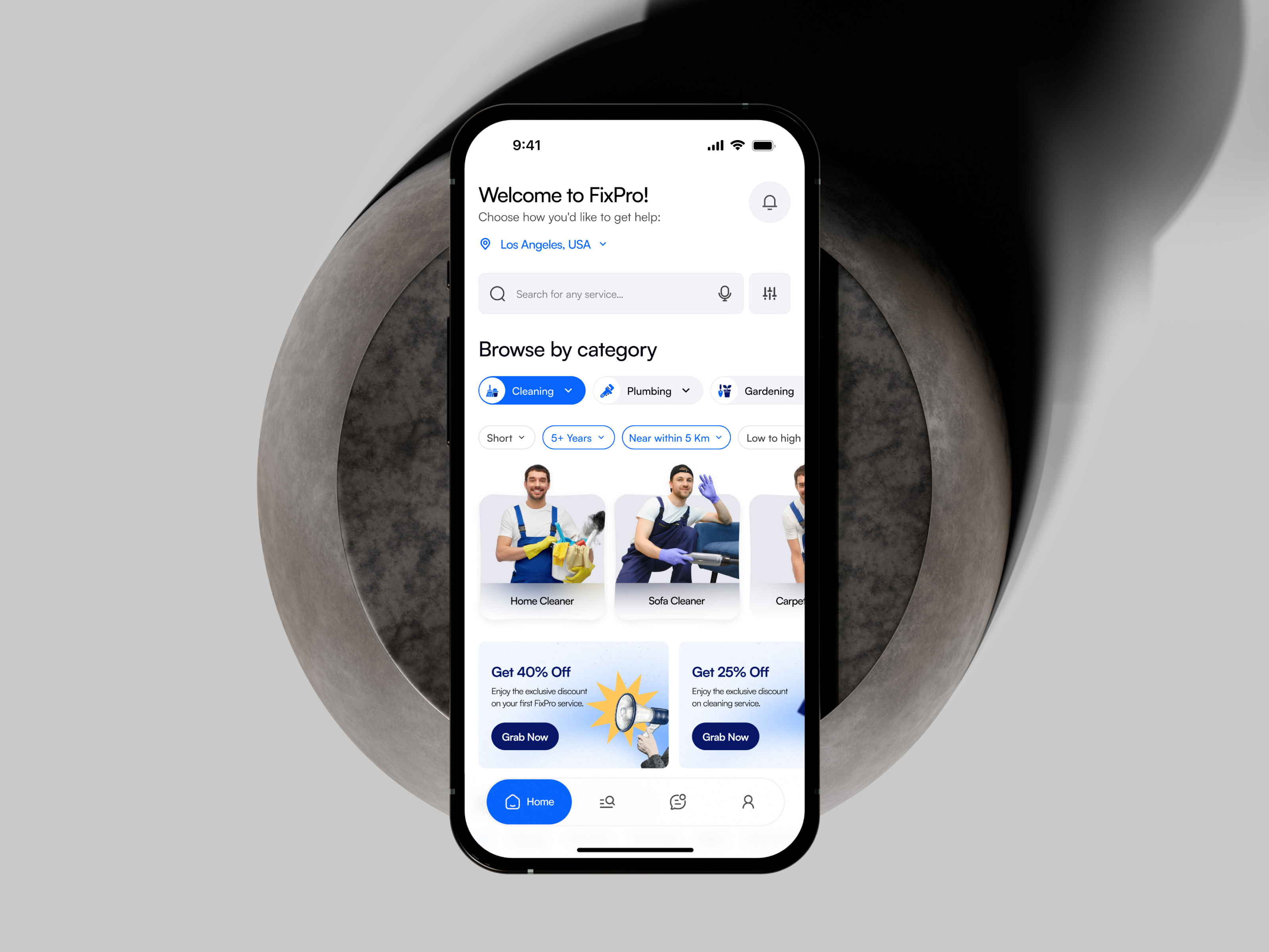 Example of Mobile App UX/UI Design For Mv Ps