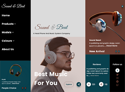 Music Landing Page branding design ui ui ux design ux web