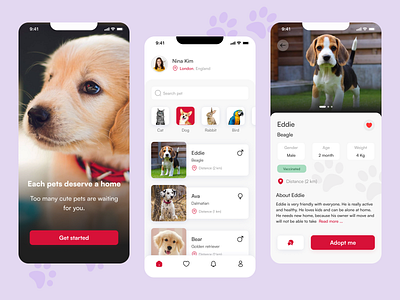 Pet Adoption App adopt adopting adoption app animal bird bunny cat dog dog adoption hamster pet pet adoption pet adoption app pet app pet care pets pets app puppy rabbit shelter