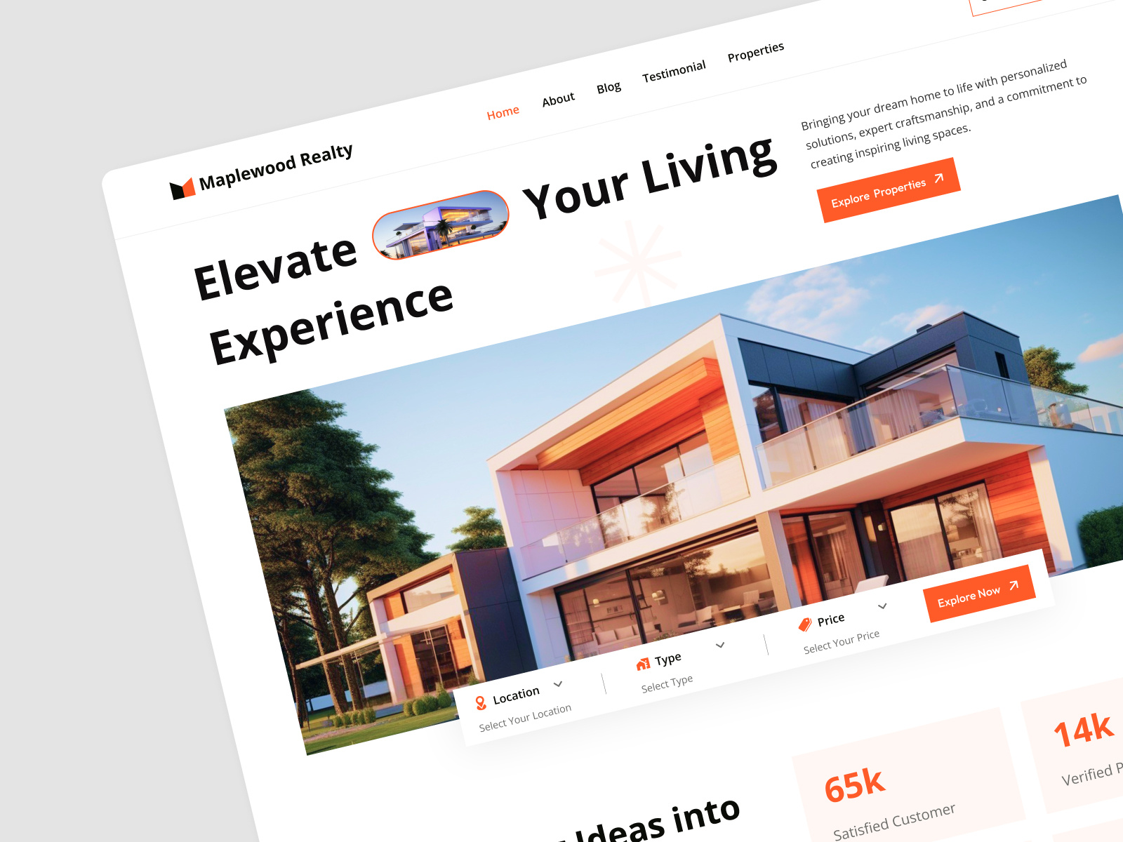 Real Estate Website Template | Property Landing Page | UI UX apartment building website clean estate home homepage house landing page luxury real estate luxury website modern website property property landing page property management property website real estate real estate web real estate website ui design website