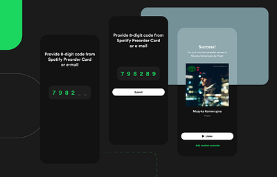 Spotify Preorders | UI Concept album app code concept darkmode design dribbble minimalism mobile music preorder spotify success screen ui uiux userexperience userinterface
