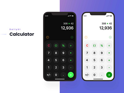 DailyUI (Calculator) app design ui ui design uiux uiux design ux