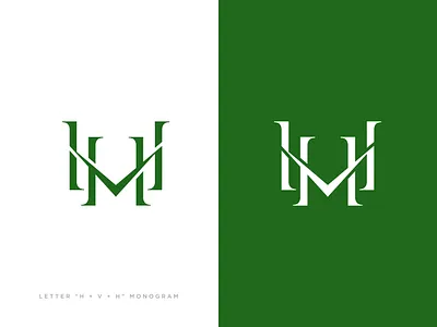HVH Monogram Logo Design / For Sale! branding h logo hvh hvh logo hvh monogram logo icon letter letter hvh letter logo ideas lettermark logo mark logotype mark mh logo minimalist logo modern logo monogram monogram logo symbol v logo