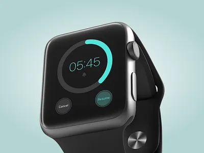 Daily UI :: 014 A countdown timer for an apple watch. appdesign applewatch applewatchui appui dailyui device digitaldesign experiencedesign interfacedesign productdesign smartwatch ui uiux uiuxdesign uxui