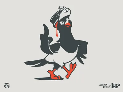 Friday Mascot character design design graphics illustration middle finger pigeon t shirt design tee design vector vector design
