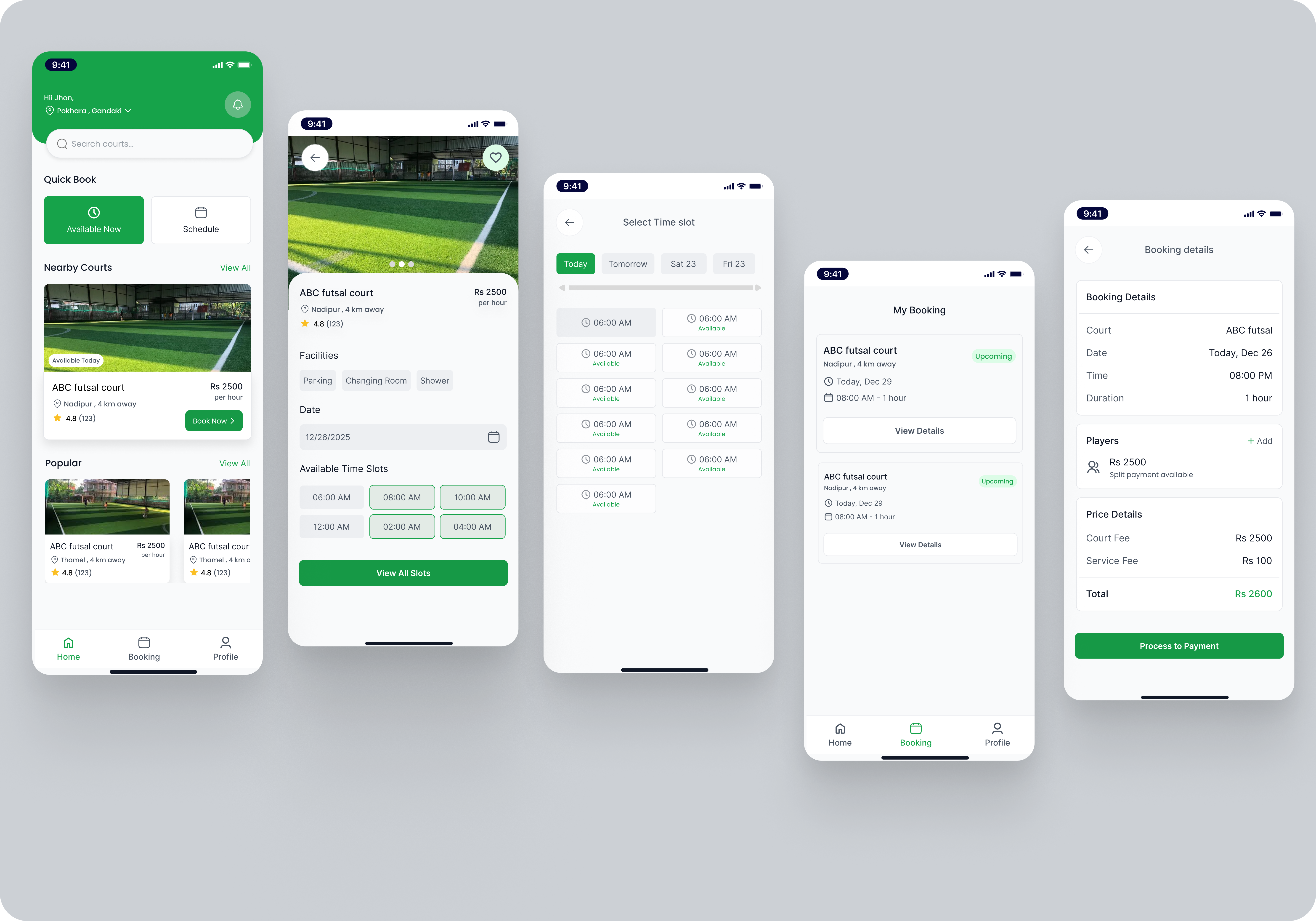 Futsal mobile app UI/UX design dailydesign designinspiratio figma futsal mobileappdesign uidesign uiux userexperiencedesign uxdesigner