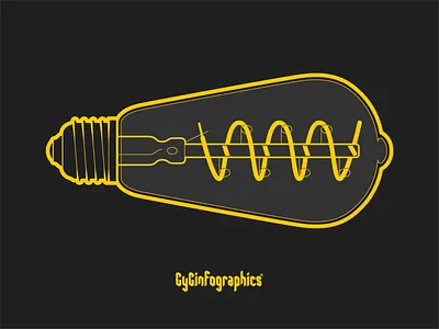 Eureka!!! adobe illustrator electricity enlightenment got it high contrast idea led light light bulb loop motion graphics orthogonal systematic design tech technical drawing technical graphics technical illustration turn off turn on vector graphics