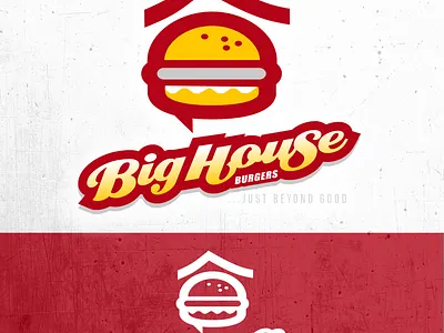 Logo redesign - Big House Burgers branding burger chipdavid dogwings fastfood graphic design house logo vector