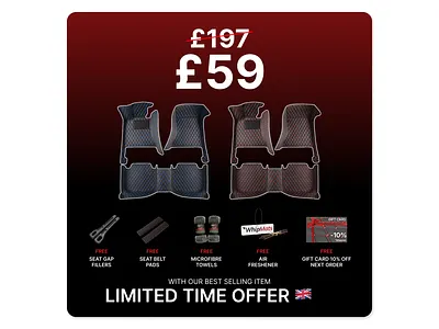 Static Ad Design | Car Mat banner ads dtc graphic design image ad social media design static ad static ad design