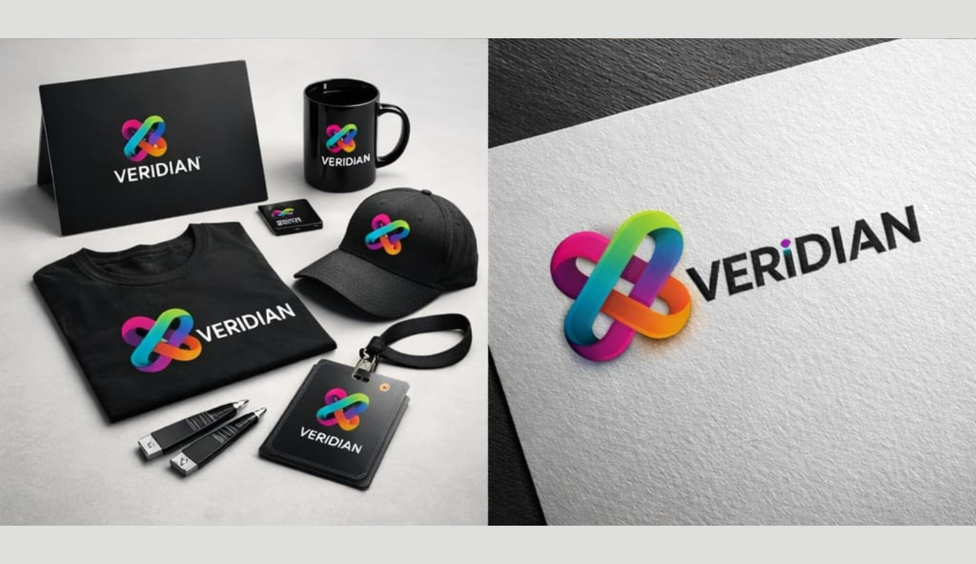 Veridian Brand Identity 3d abstract logo behance branding brand design brand identity design branding business branding colorful logo company logo corporate logo creative logo logo mockup logo presentation modern logo design professional branding veridian logo visual identity