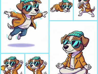Character Position Design. animation branding collection graphic design illustration nft