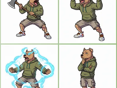 Character Position Design. animation branding collection design graphic design illustration motion graphics nft