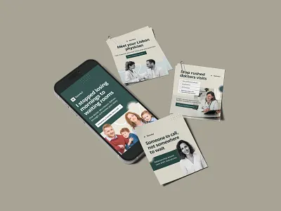 Health Tech Social Media Ads advertisment branding graphic design