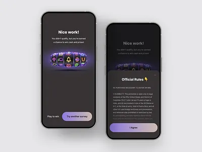 Chance Game Rules UI app design mobile product design ui ux