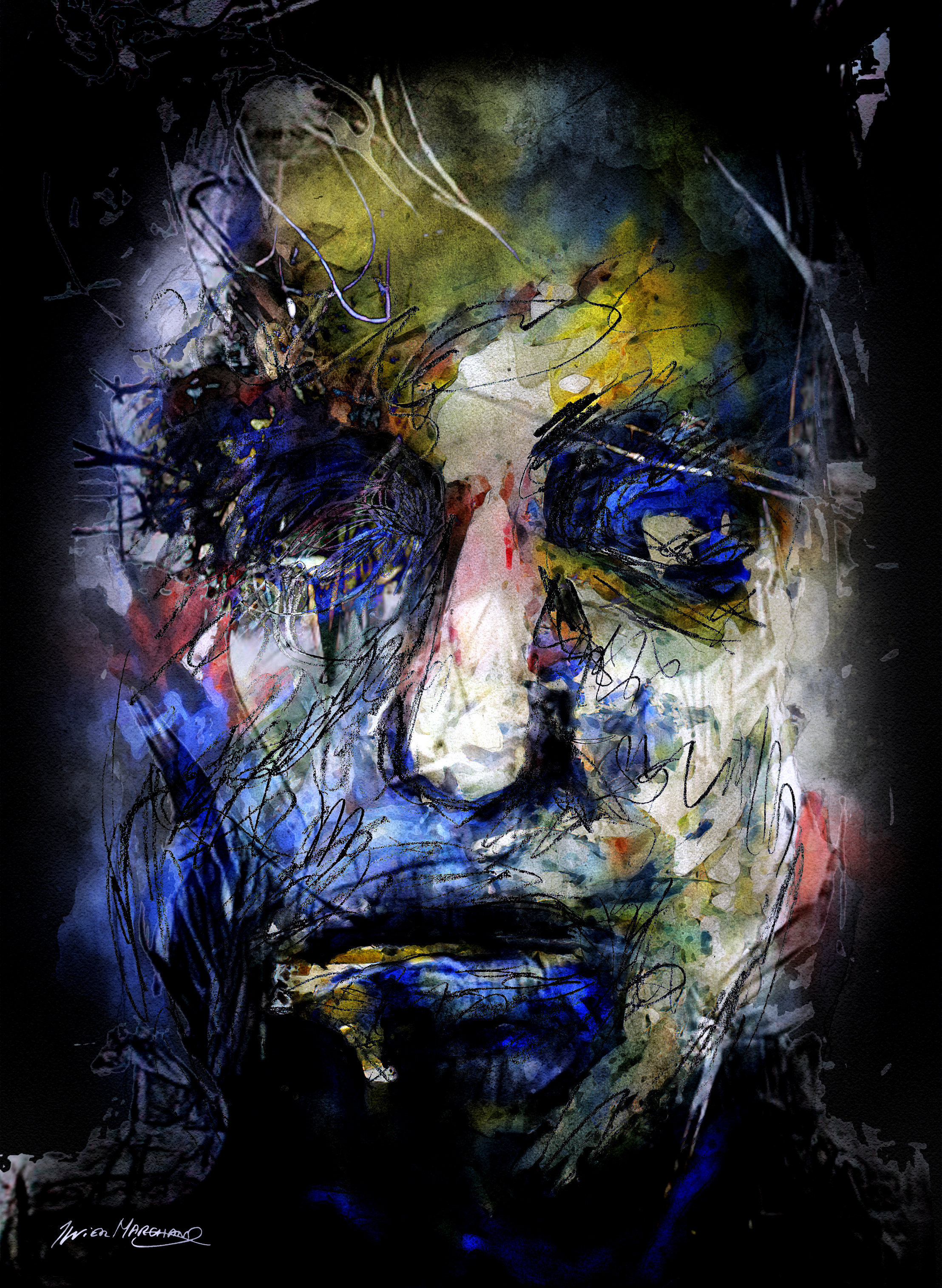 Les yeux soudés comme lèvres