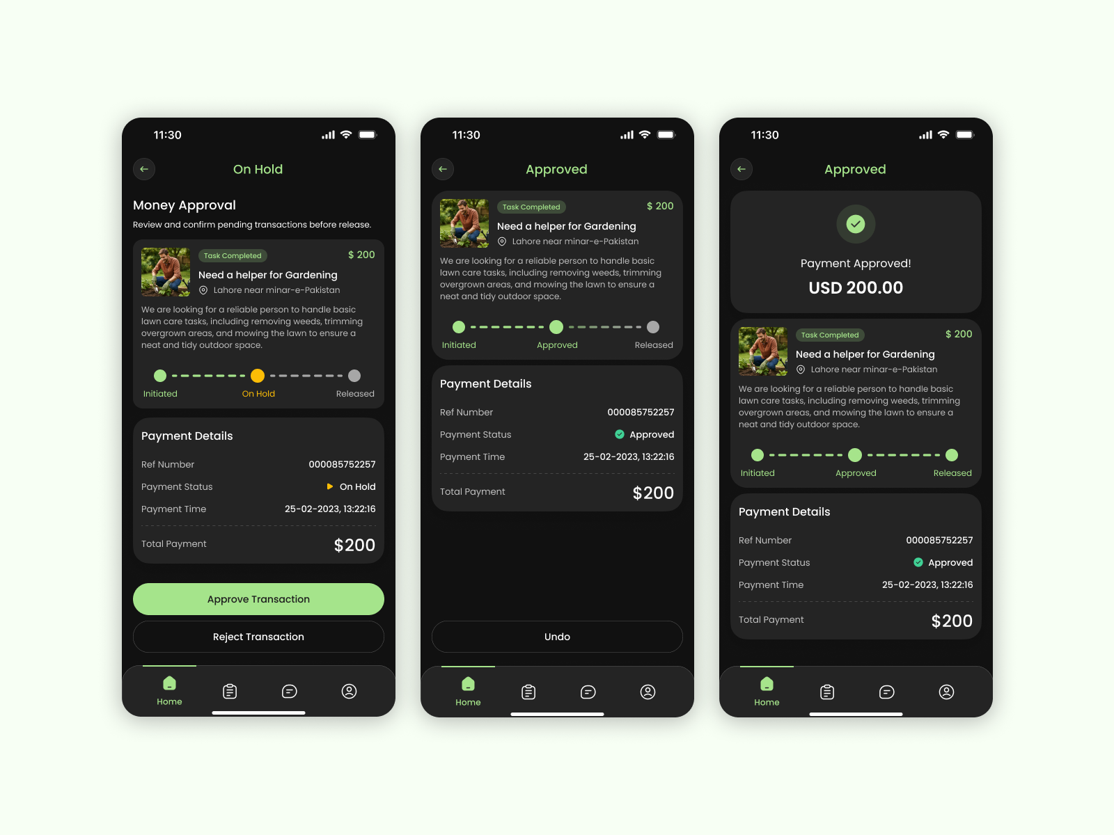 Example of Minimal Mobile App Design