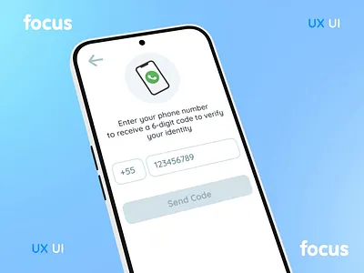 Phone Login Flow | Focus App access account animation app design log in login mobile phone phone number product design ui ux verification
